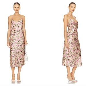 CAMI NYC Myla midi slip dress